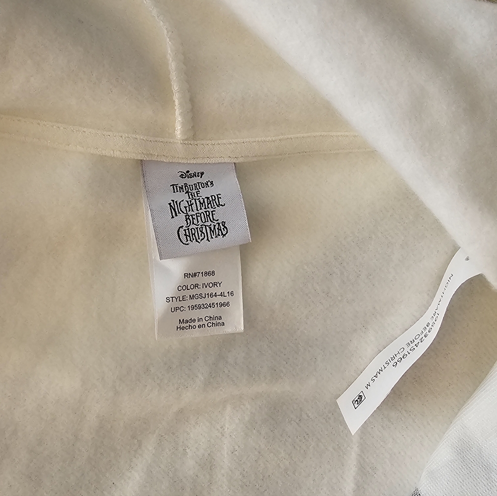 NWT Disney Nightmare Before Christmas Womens Hoodie Fleece Full Zip Size M - Picture 8 of 9